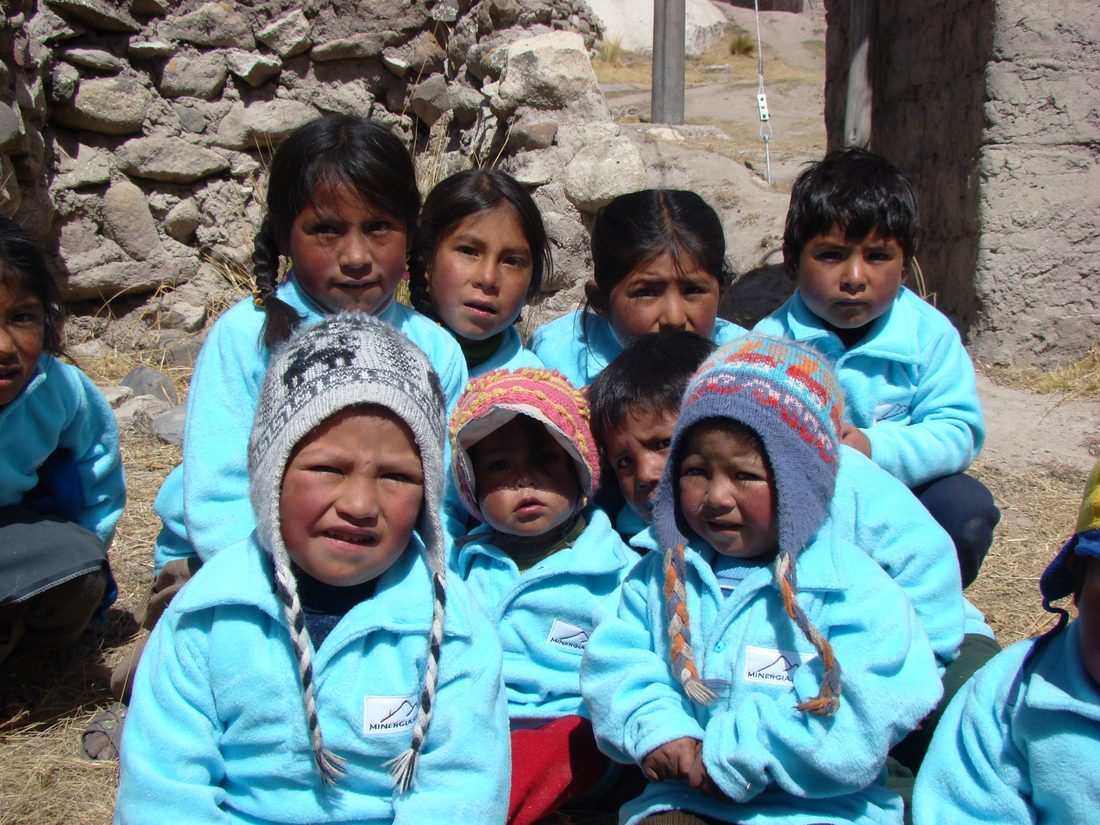 Children in a Peruvian Andes community program