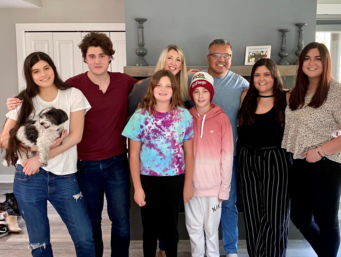 Juan, Sarah, and their six children